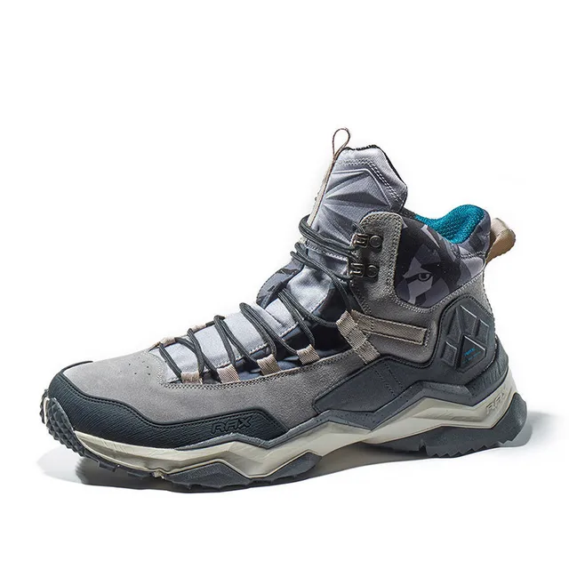 RAX Waterproof Hiking Shoes Men Winter Outdoor Sneakers for Men Snow Boots Plush Mountain Snowboots Outdoor Tourism Jogging Shoe 10