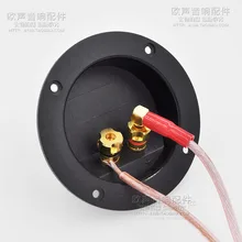 Hot sale 75c Large circle copper speaker wiring box horn line board hifi audio diy accessories/Free Shipping