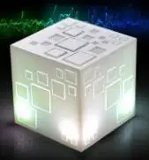 Для magic cube bluetooth Динамик Беспроводной светодиодные фонари сабвуфер стерео звук громкий Динамик S Поддержка TF FM Рождественский подарок с коробкой - Цвет: Белый