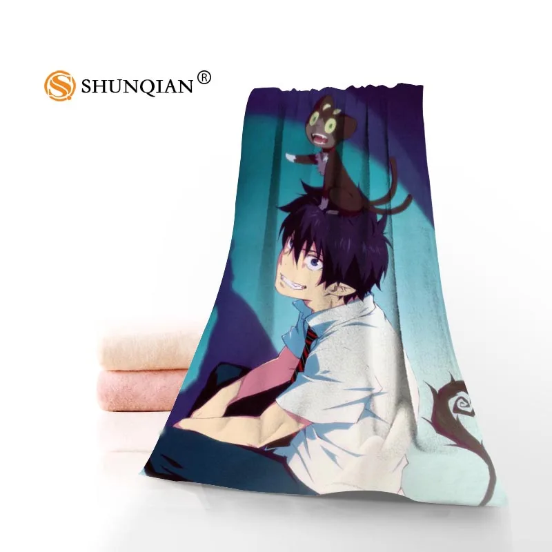 

New Custom Blue Exorcist Towel Printed Cotton Face/Bath Towels Microfiber Fabric For Kids Men Women Shower Towels