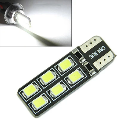 1 шт. 12 SMD 2835 авто светодиодный светильник CANBUS Error Free 2 Вт W5W 194 168 2825 2821 AC/DC 12V 6