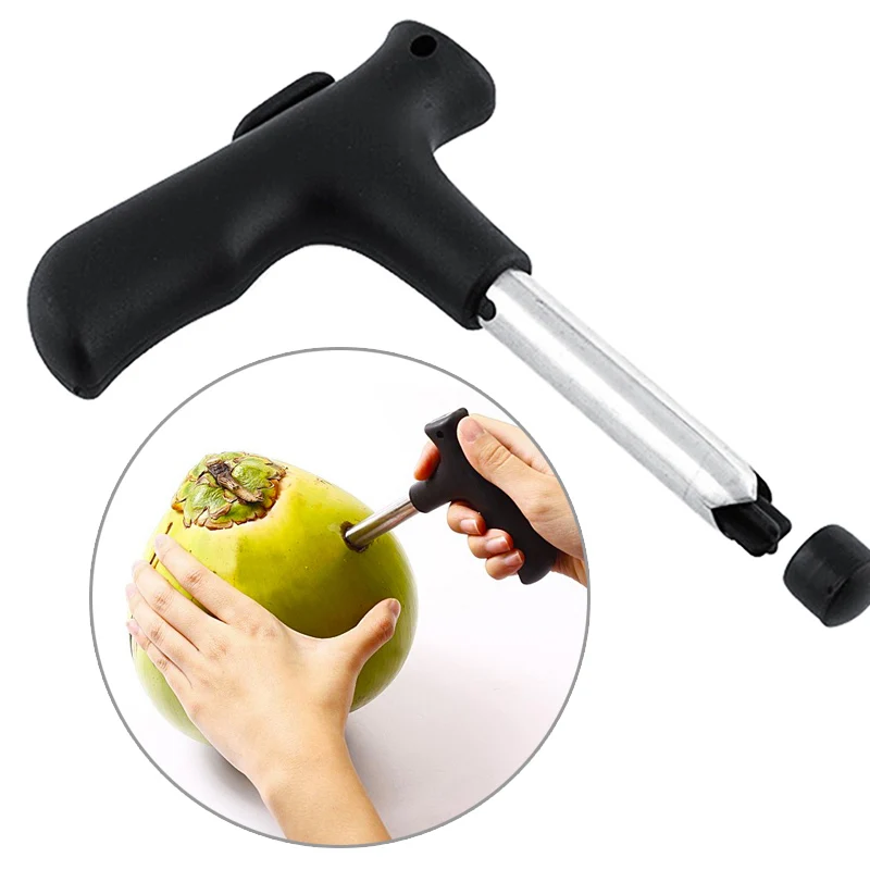 Newly Easy Coconut Opener Tool Remove Jujube Hawthorn Walnut Kernel Coconuts Open Hole Tools Kitchen Accessories 4