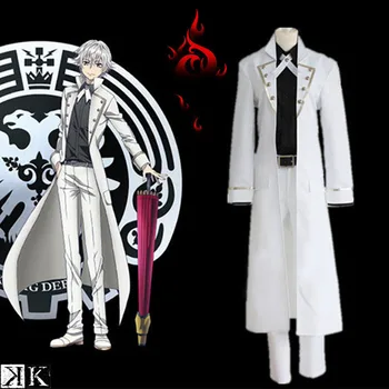 

K Project K RETURN OF KINGS Isana Yashiro Uniform Cosplay Costume Full Set ( Trench coat + Shirt + Pants + Belt + Bow tie )