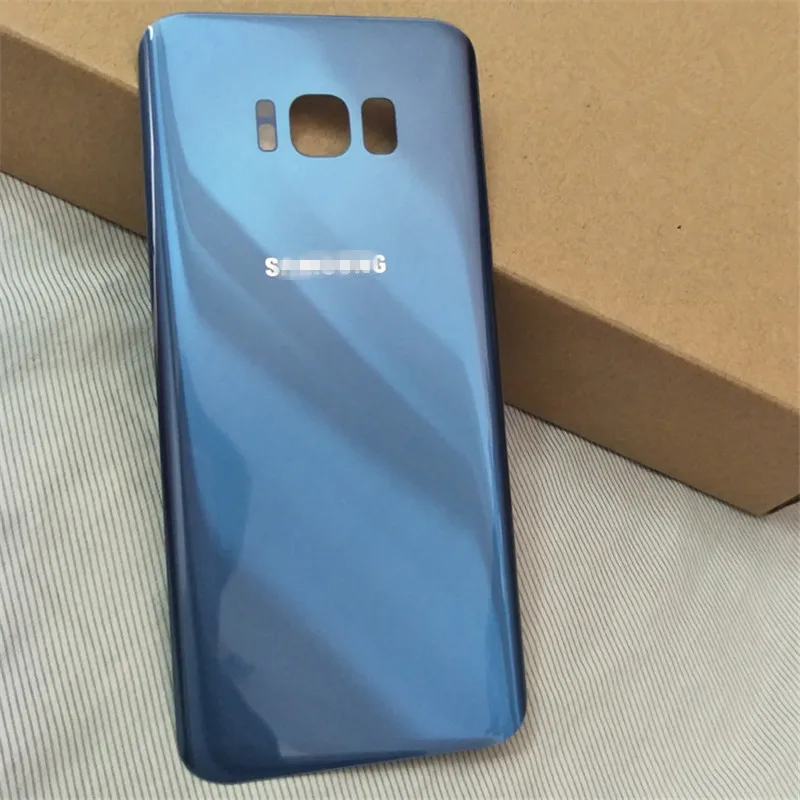 Для samsung Galaxy S8 S8+ задняя крышка батареи чехол 3D стекло задняя крышка корпуса Замена для samsung Galaxy S8 plus - Цвет: Blue S8