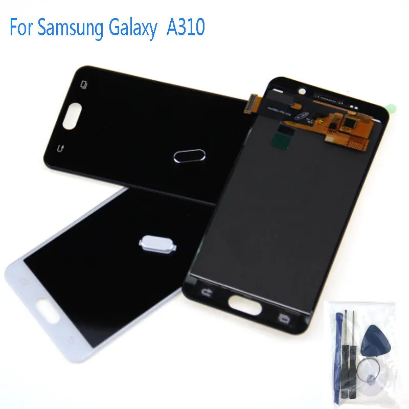 ЖК дисплей с регулировкой яркости для Samsung Galaxy A310 2016 A310F A310H A310M A310Y запасные части