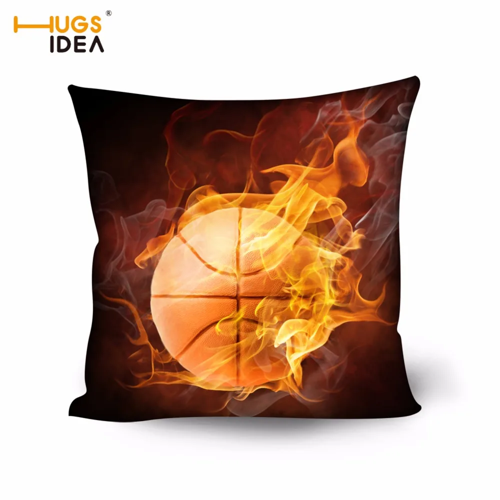 HUGSIDEA Square Cushion Cover 3D Sofa Throw Pillow Case