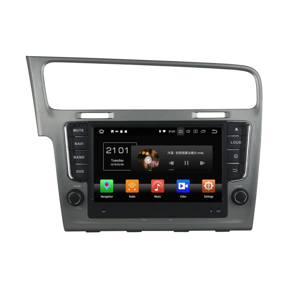 Cheap 8" 2 din Car Multimedia Player GPS Stereo Player Auto Radio DAB+ MP3 Player Bluetooth for Volkswagen VW Golf 7 2013 onwards 2