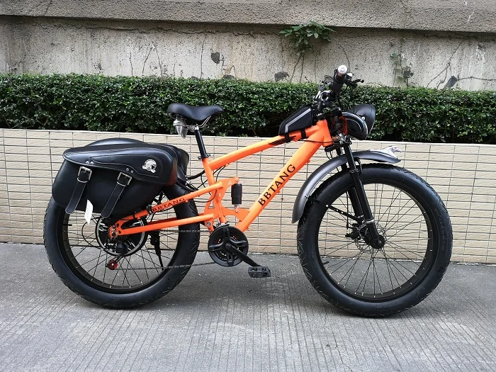 Perfect Custom 26inch snow electric mountain bicycle 48V 1000W lithium battery e-motor fat ebike 4.0 tires electric bike Soft tail snow 1