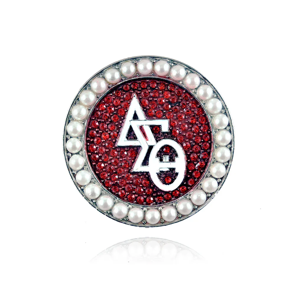 Высокое качество Стразы Дельта-Сигма тета Jewelry Брошь Pin