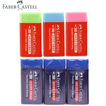 Faber Castell DUST FREE Colored Pencil Eraser 6 Pieces Novelty Erasers School Rubbers Specially Formulated for