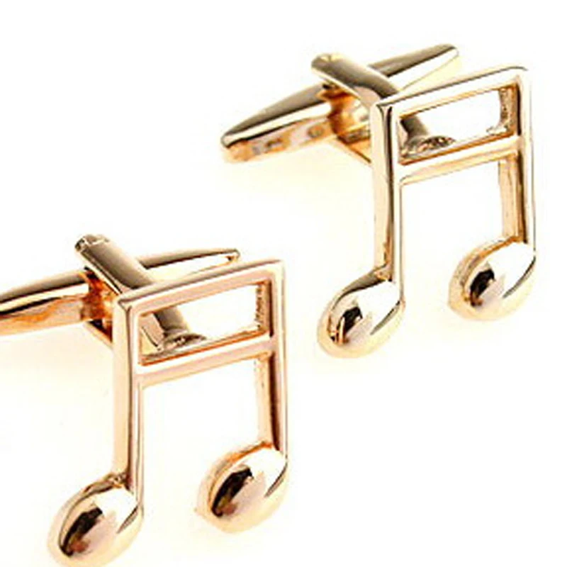 

WN hot sales/golden music notation cufflinks in high quality French shirts cufflinks wholesale/retail/friends gifts