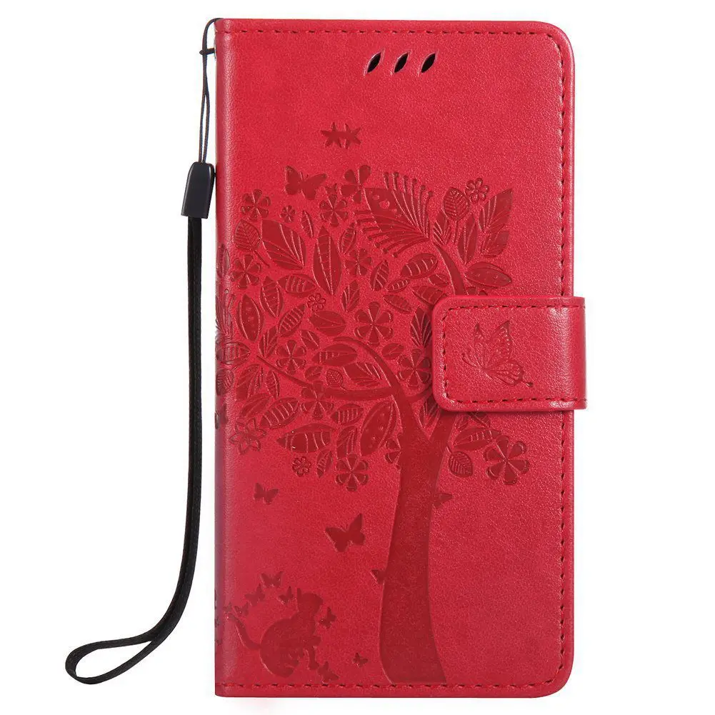 

MuTouNiao Red Leather Flip Case Cover For Samsung Galaxy A3 A5 A6 A7 A8 Plus J1 J2 J3 Pro Ace C5 C7 2016 2017 2018