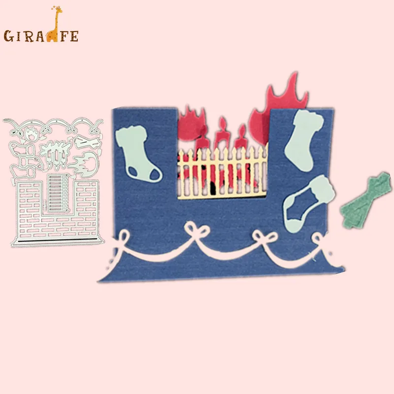 

Metal Cutting Dies Waiting for Santa Claus Scrapbooking Stencil DIY Paper Card Decorative Embossing Die Cut Craft Dies New 2019