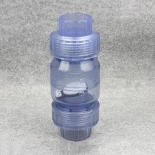 25 мм ID прозрачный ПВХ односторонний обратный клапан водопроводный соединитель для полива сада аквариум