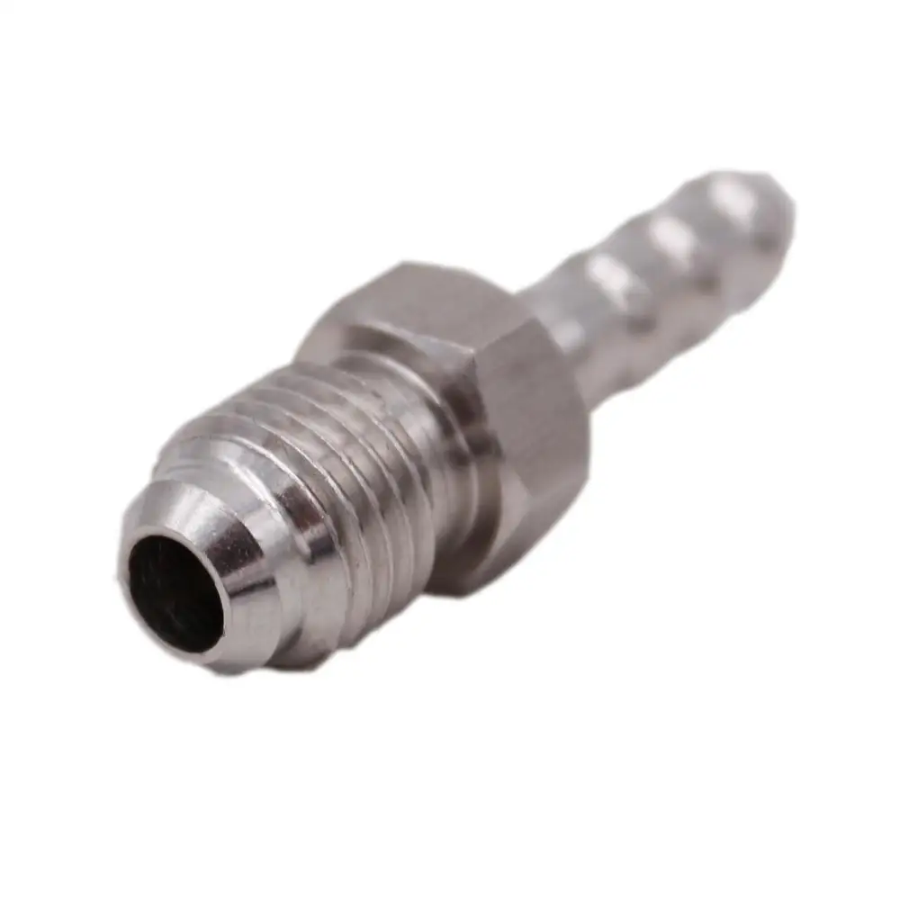 6mm Hose Barb x 1/4" MFL Male Flare Adapter Beer Kegging Fitting 304 Stainless Steel Brewer Hardware