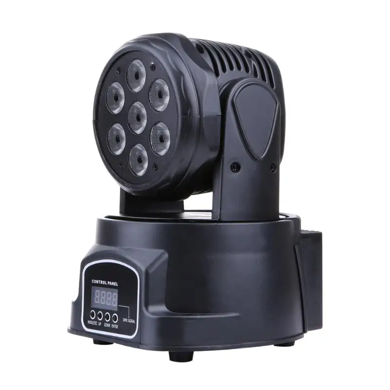 

Colorful 100-240V AC 7x20W 4-in-1 RGBW LED Moving Head Light DMX512 DJ Stage Light Pofessional Club Party Stage Lighting Lamp
