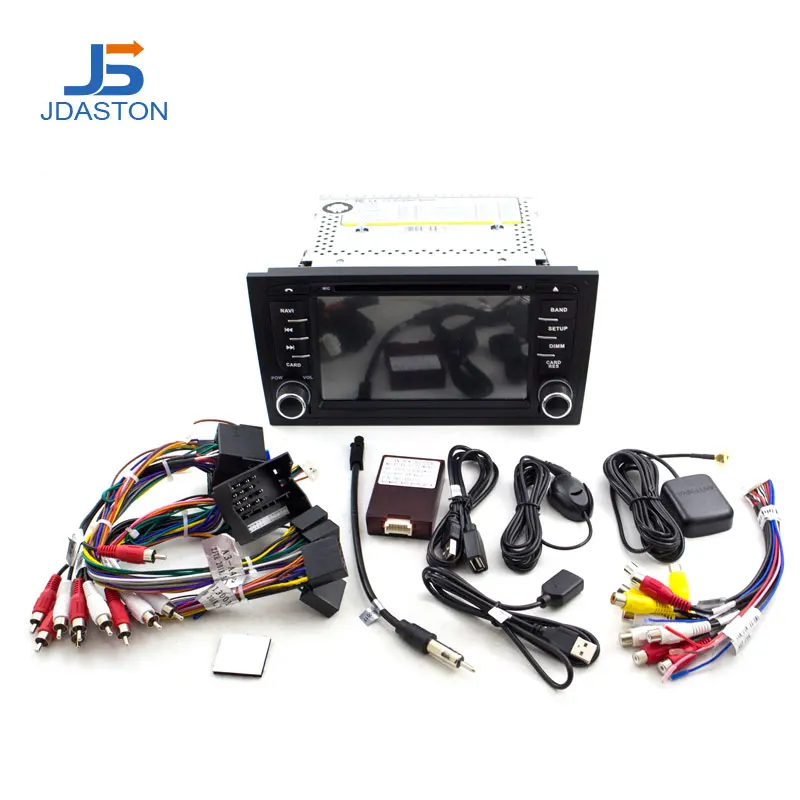 Sale JDASTON Octa Cores Android 9.0 4G+32G Car DVD Player For AUDI A6 S6 RS6 1997-2004 Car Multimedia GPS Stereo 2 Din Car Radio WIFI 3