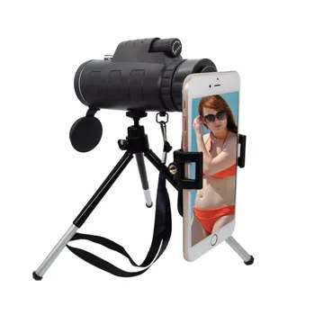

Universal 40x60 Zoom Telescope Lenses Stand Adapter with Tripod Holder Mobile Phone lens Kit For iphone Samsung Smartphone