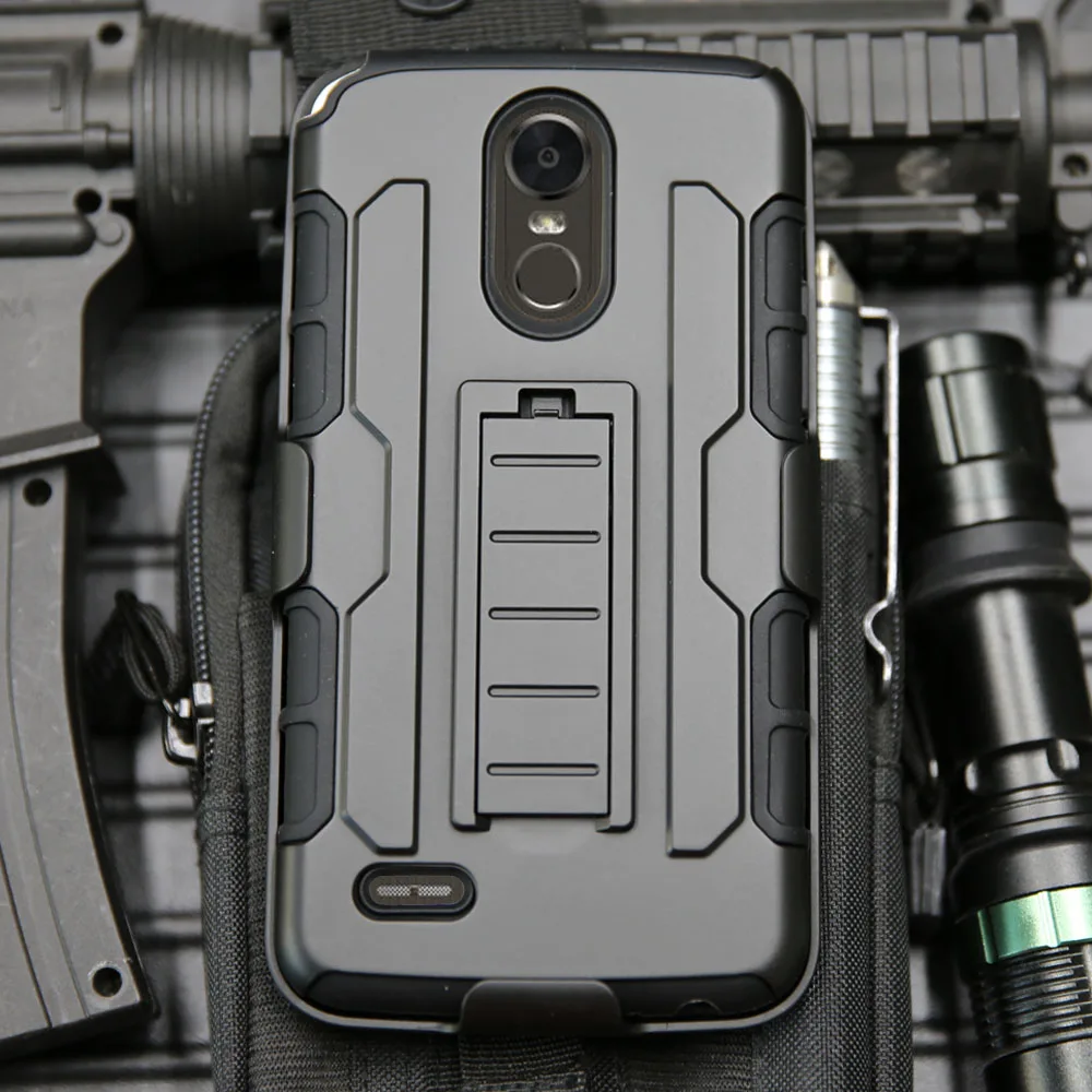 

For LG Stylo 3 Heavy Duty Hybrid Rugged Tough Case Belt Clip Holster Case Shockproof Cover For LG Stylo 3/Stylo 3 Plus/K10 Pro @