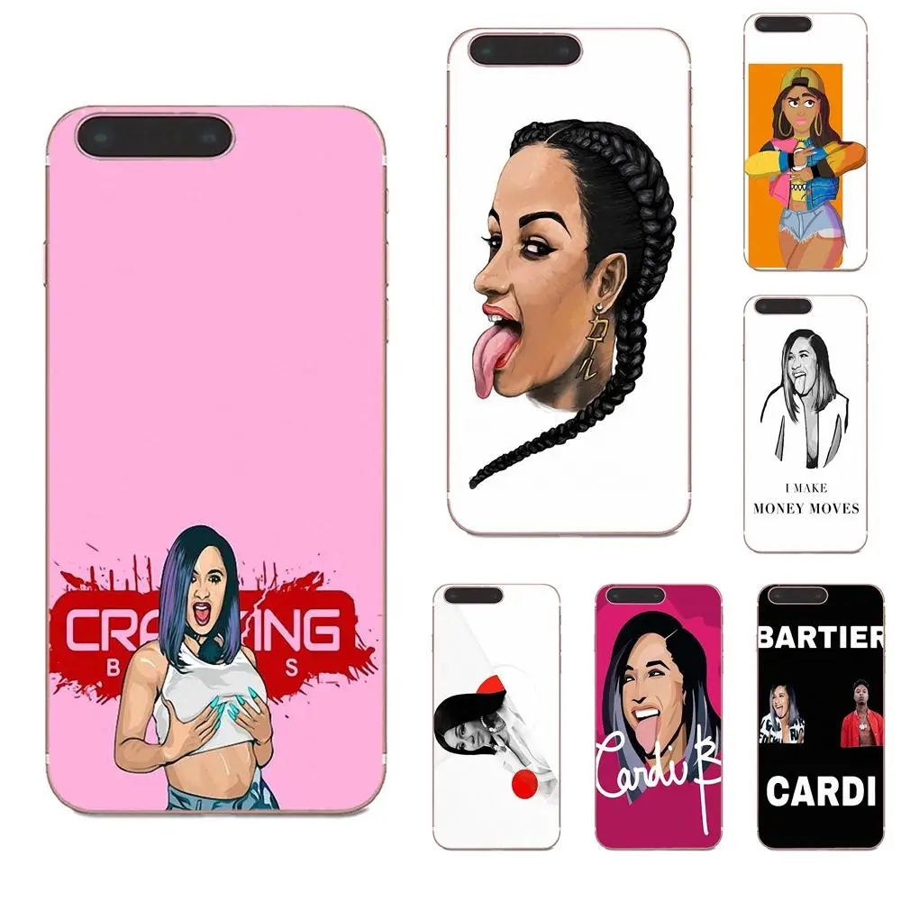 Забавная девушка Cardi B для Xiaomi Mi3 Mi4 Mi4C Mi4i Mi5 Mi 5S 5X 6 6X A1 Max Mix 2 Note 3 4 ТПУ чехол-накладка с