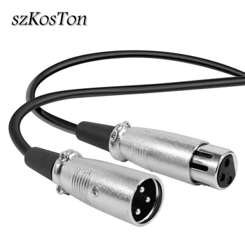 

2.5m XLR Audio Cable 3-pin XLR Male to XLR Female Professional Audio Cable for Computer Condenser Microphone Phantom Power
