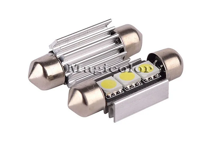 Супер яркий 31 мм 36 39 41 Canbus без ошибок 5050SMD 3Led 12В C5W Автомобильная гирлянда для