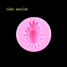 54*54*18mm jewelry pendant shape silicone mold fondant cake chocolate decoration mould baking tools DIY craft mold
