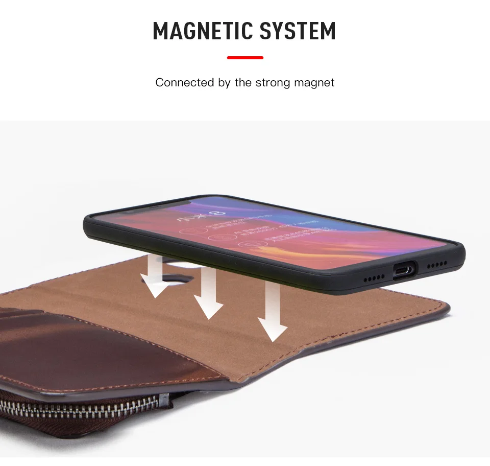 xiaomi leather case color Dành Cho Xiaomi 8 Bao Da Ốp Lưng Ví Da Chính Hãng Coque Flip Cover Ốp Bảo Vệ 360 Cho Xiaomi Nồi Cơm Điện Từ Xaomi 8 Ốp Lưng sang Trọng xiaomi leather case color