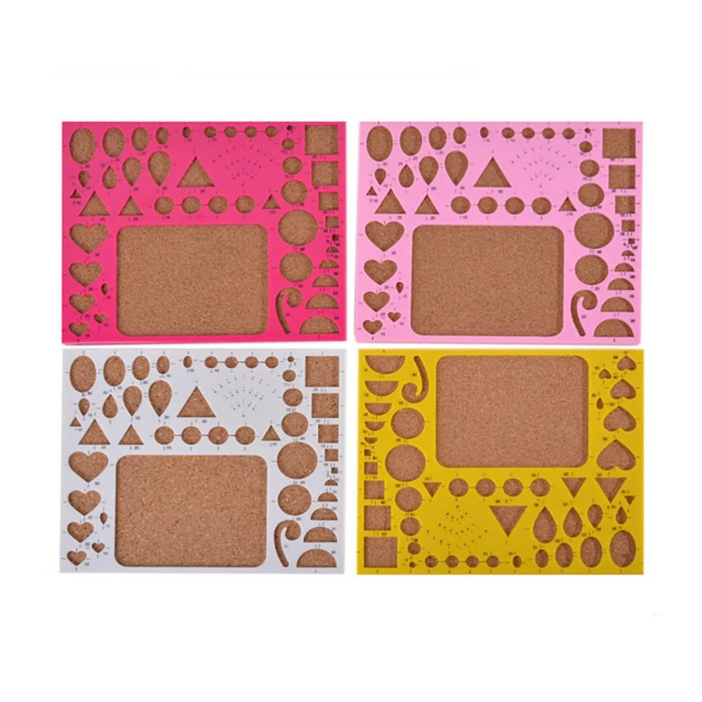 

DIY Circles Squares Geometric Template tools For Student School Stationery Stencils Tools