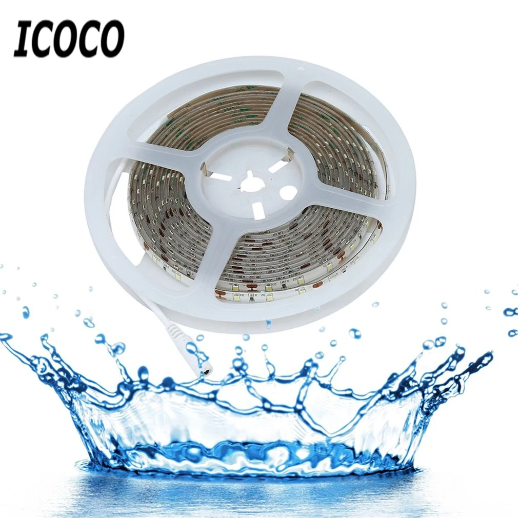 Icoco высокое качество 5 м 300 светодиодный s водонепроницаемый ручной датчик волны светодиодные полосы лампы затемнения светодиодные лампы