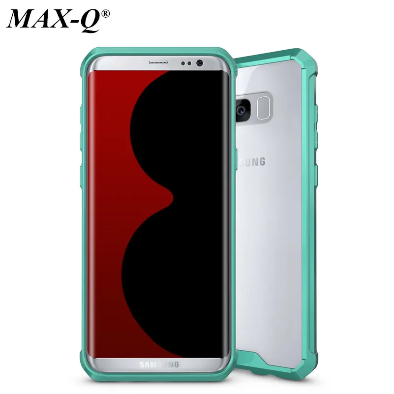 MAX-Q чехол для Samsung Galaxy S8 TPU + акриловая прозрачная задняя крышка полная защита