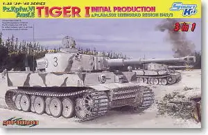 Весы DRAGON 1/35 Германия модель 6600 Pz. Kpfw. VI Ausf. E Tiger I начальный выпуск s. Abt.502 в ленточном