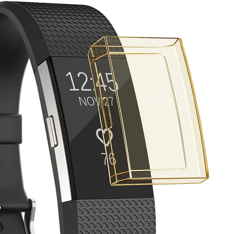 Outdoor Sports 1Pcs Ultrathin Soft TPU Full Protective Case Cover For Fitbit Charge 2 Wristband For Wrist Support Accessories