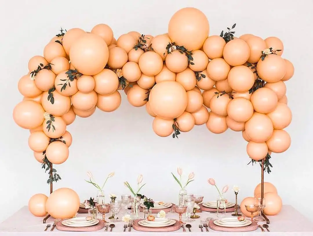 Персиковые воздушные шары 10 дюймов матовые воздушные шары персиковые воздушные шары Румяна латексные воздушные шары персик день рождения свадьбы Детские вечерние украшения