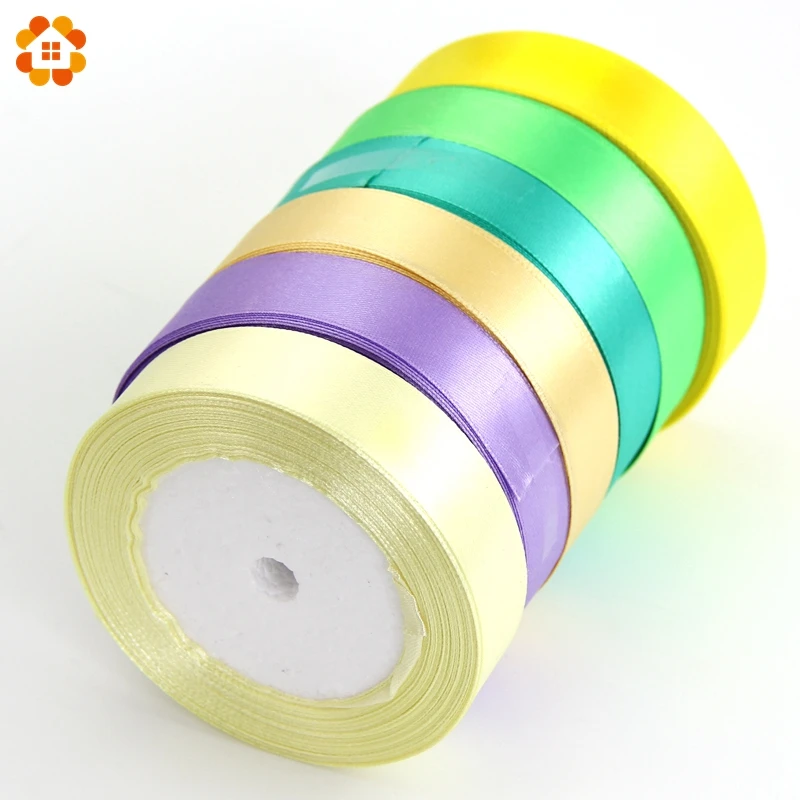 18Colors Pretty Silk Satin Ribbon 15MM 22M Wedding Party Decoration Invitation Card Gift Wrapping Scrapbooking Supplies Riband