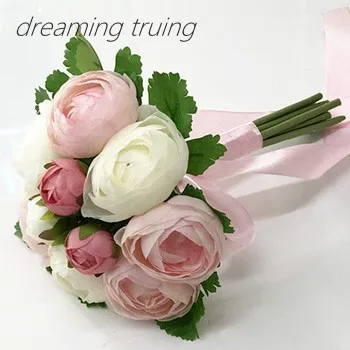

2019 Matrimonio Pink Wedding Bouquet High Quality Wedding Flowers Bridesmaid Bouquets For Wedding Party Bouquet Mariage