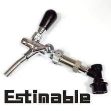 Пивной Кран Пивной Кран регулируемый хромированный полированный смеситель homebrew делая кран с шаровым замком бар аксессуары