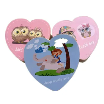 

Kids Tooth Mini Storage Boxes Children's Souvenir Save Tools Cartoon Baby Deciduous Teeth Box Wooden Kids Deciduous Teeth Box