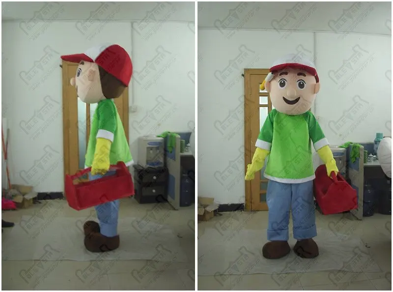 foam head handy manny mascot costumes tool boy costumesin Mascot from