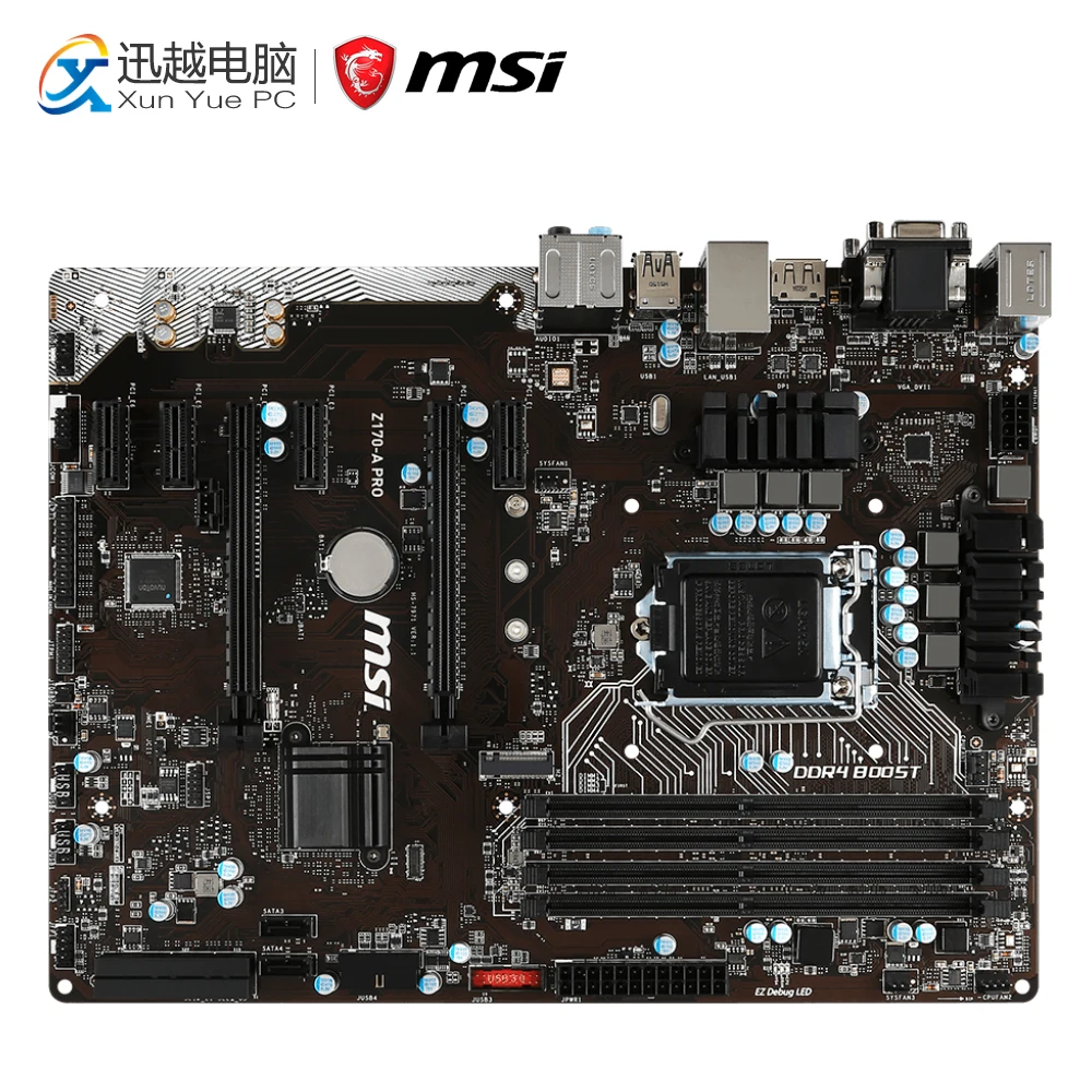

MSI Z170-A PRO Desktop Motherboard Z170 Socket LGA 1151 i7 i5 i3 DDR4 64G SATA3 USB3.0 ATX On Sale