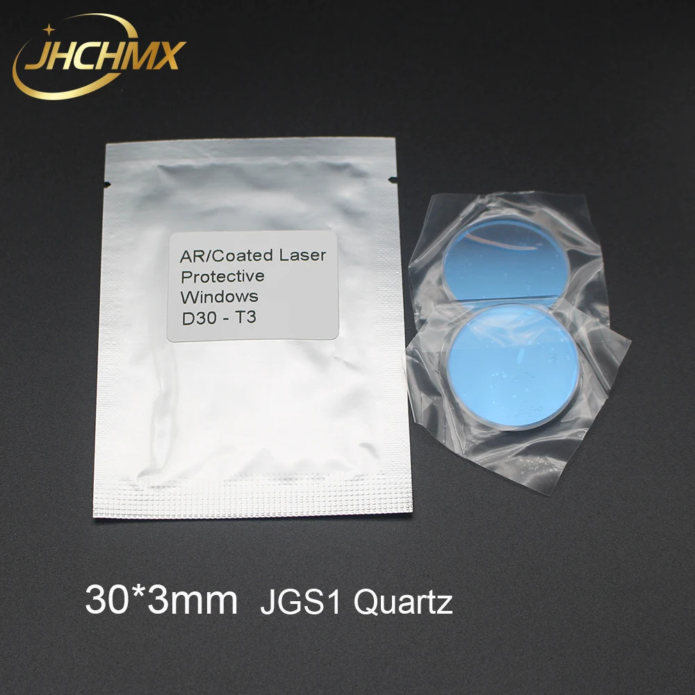 JHCHMX высококачественные волоконные лазерные защитные линзы/окна лазерное защитное стекло 30*3 мм 1064nm для 0-3000WFiber лазерной резки