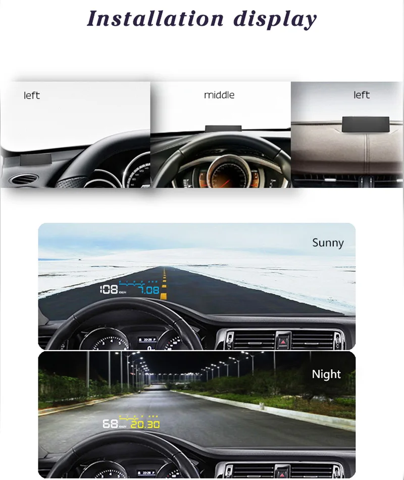 2017 New 4F HUD Windshield Projector (18)