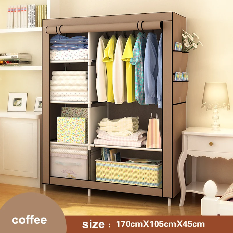 Multifunctio Simple DIY Wardrobe Folding Portable Clothes Closet Non-woven Fabric Cabinet Storage Organizer Home Furniture Multifunctio Simple DIY Wardrobe Folding Portable Clothes Closet Non-woven Fabric Cabinet Storage Organizer Home Furniture