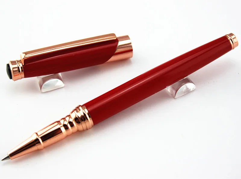 Aliexpress Style 163 Rose Gold Clip Red Resin Roller Aliexpress Style 163 Rose Gold Clip Red Resin Roller Ball Pen With Office Stationery Luxury Mb Crocodile Pattern Leather Bag From Reliable Gift