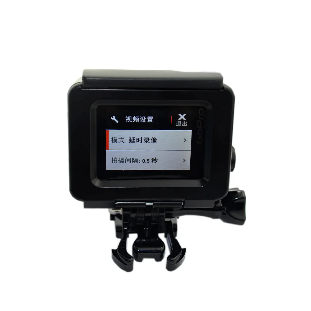 Черный Водонепроницаемый для использования на глубине до 45 м Корпус чехол+ Сенсорный Экран Задняя панель для GoPro Hero 4 3+ Спорт действий Камера Аксессуары# F3516