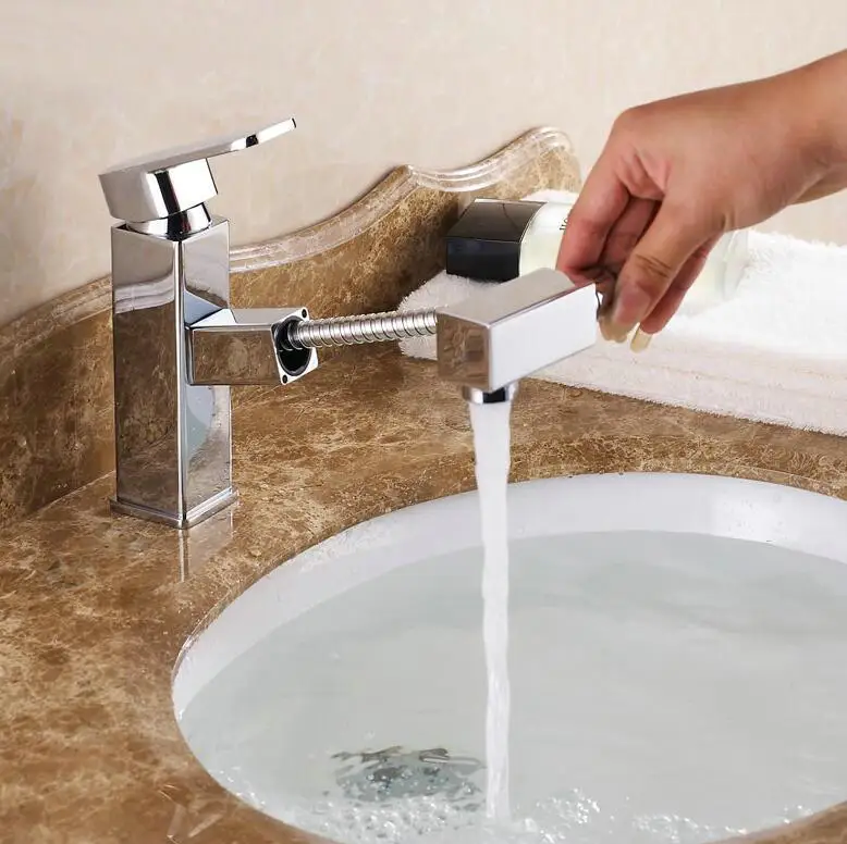 Free Shipping! Pull out Basin Faucets! Bathroom bath washroom sink