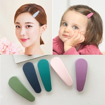 

1pcs Candy Color Geometric Shape Matte Texture Hairpin Hair Jewelry BB Hair Clip for Women Girls Hairpin Styling Accessories