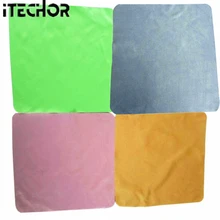 iTECHOR 4Pcs Large Microfiber Cleaning Cloth for Screens, Lenses, Glasses 20*20cm-color random