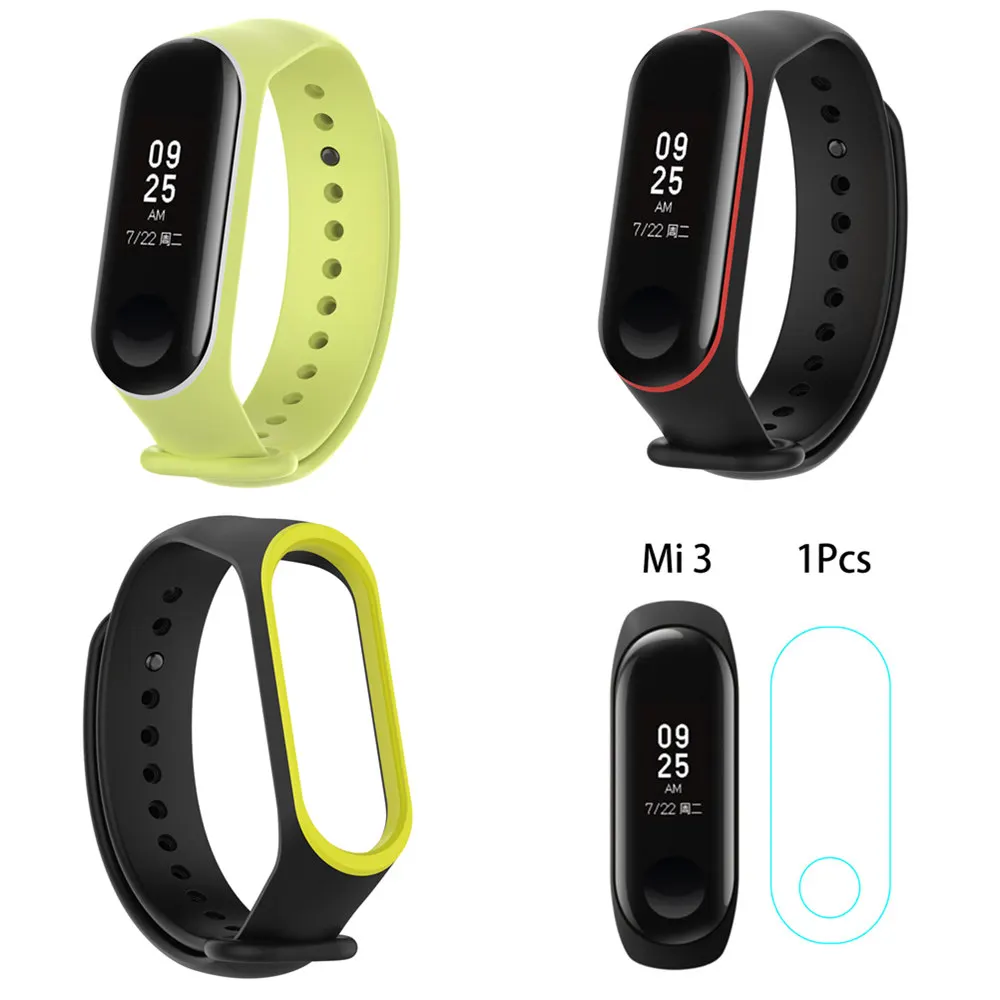 

Colorful Silicone Strap for Xiaomi Mi Band 3 Soft Wrist Strap for Mi Band 3 Replacement Silicone Wristband for Mi Band 3 Strap