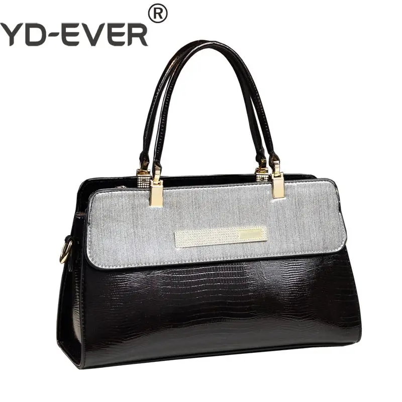 high quality split leather handbag 2018 personality cowhide boston